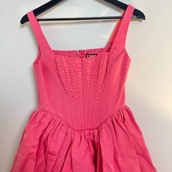 STAUD Landscape Corset Minidress in Lollipop Size US 0 - Picture 6 of 16